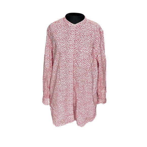 Lands' End Tops - Lands End Womens MulticolorFloral Print Cotton Long Sleeve Blouse Shirt XL